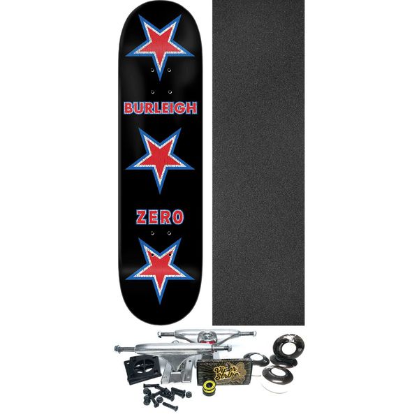Zero Skateboards Brandon Burleigh American Zero Black Skateboard Deck - 8.5" x 32.3" - Complete Skateboard Bundle